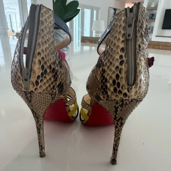Christian Louboutin Mariniere Multicolor Sandals - Picture 5 of 6